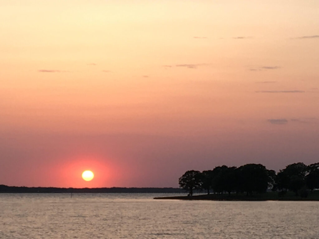 Ball of Fire Lake Sunset