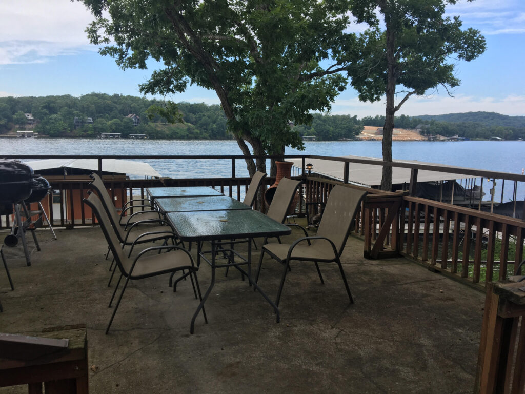 Community BBQ Area with Lake View