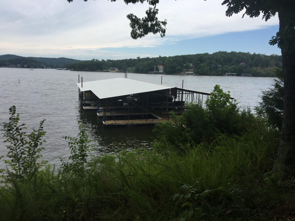 Lake of the Ozarks Dock View from the Top