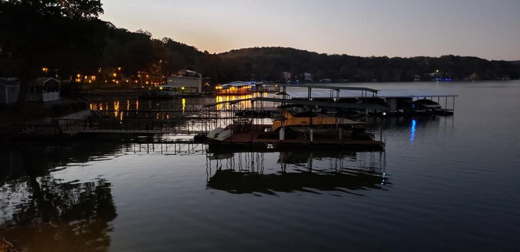 Morning Lights on Dock